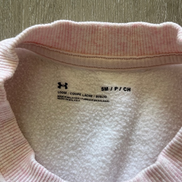 Under Armour Pink Cropped Sweatshirt - Picture 4 of 4